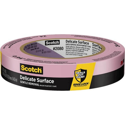 3M 2080-24EC .94 x 60yd (24mm) Scotch Delicate Surface Painters Tape-1PK LANC-145678
