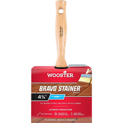 Wooster F5116 4-3/4 Bravo Stainer White China Bristle Stain Brush-1PK