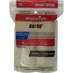Wooster RR305 4-1/2 x 1/2 Nap 50/50 Jumbo-Koter MiniRoller Cover (2pk)