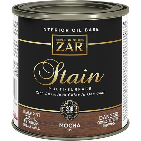 Zar 11906 .5Pt Mocha 119 Wood Stain-1PK