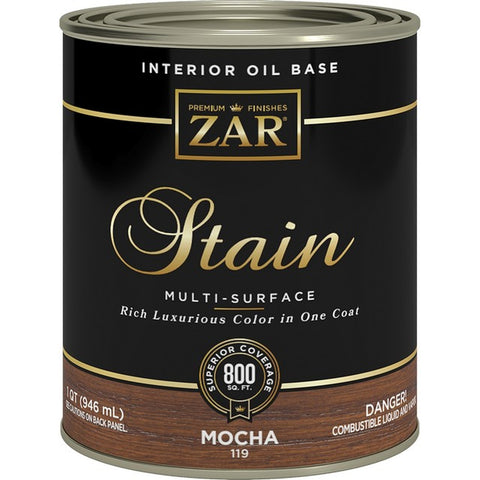 Zar 11912 Qt Mocha 119 Wood Stain-1PK