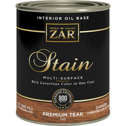 Zar 12012 Qt Premium Teak 120 Wood Stain-1PK