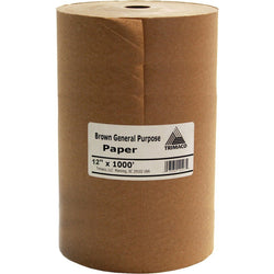 Trimaco 12107 BL12 12 x 1000' Brown General Purpose Masking Paper-1PK