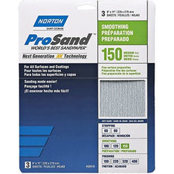 Norton 68160 9 x 11 150 ProSand Paper Sheets (3pk) LANC-149383