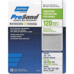 Norton 68161 9 x 11 120 ProSand Paper Sheets (3pk) LANC-149385