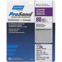 Norton 68163 9 x 11 80 ProSand Paper Sheets (3pk) LANC-149387