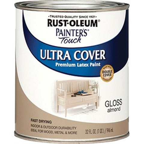 Rust-Oleum 1994502 qt Gloss Almond Ultra Cover Painters Touch Paint-1PK LANC-150269