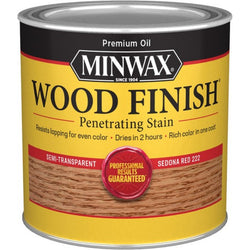 Minwax 22220 1/2pt Sedona Red 222 Semi-Transparent Stain-1PK LANC-151219