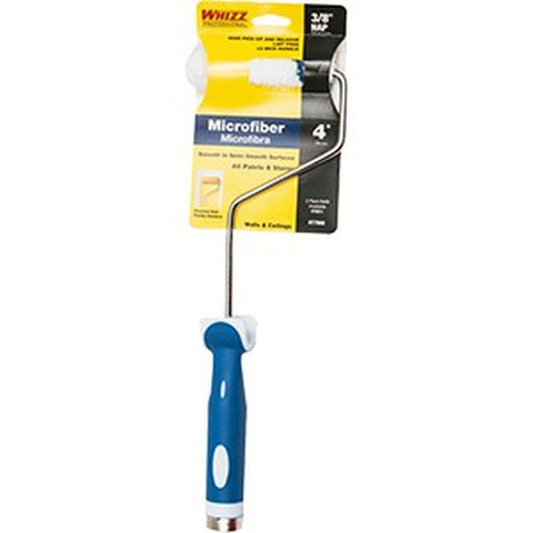 Whizz 77600 4 Xtrasorb Microfiber Blue Stripe 3/8 Nap Mini Roller w / 13 Frame-1PK LANC-151307