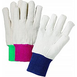 West Chester 55080/L 8 oz. Large White Canvas Knit Wrist Glove-1PK
