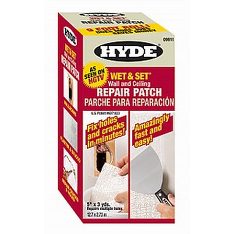 Hyde 09911 5 x 9' Wet & Set Drywall Repair Roll 3Yd-1PK LANC-152182
