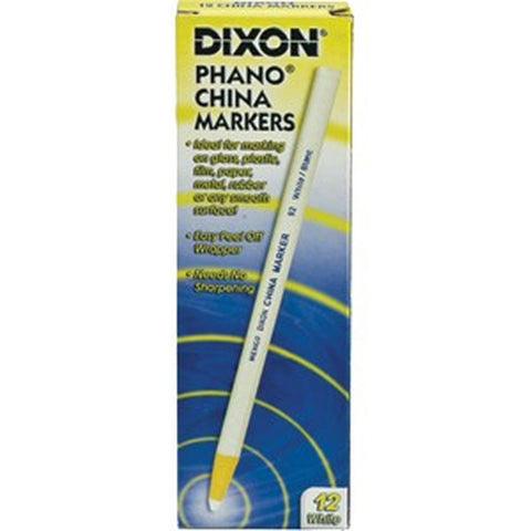 Dixon X00092-0002 White China Marker (12pk) LANC-152820