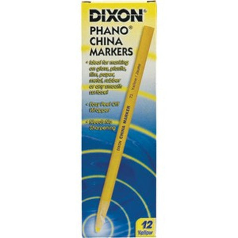 Dixon 00073 Yellow China Marker (12pk) LANC-153176