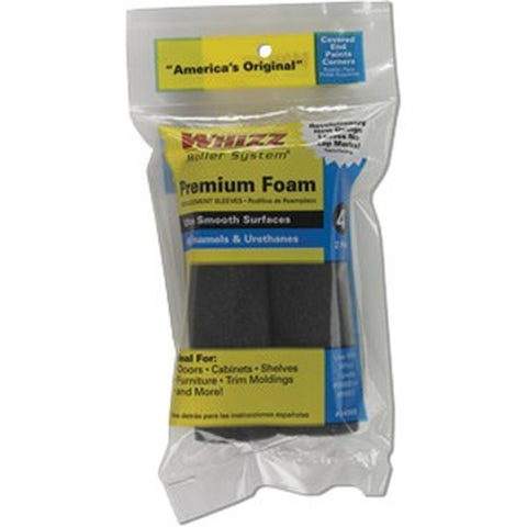 Whizz 25200 4 Premium Black Sponge Mini Roller Bulk 100Pk LANC-153934