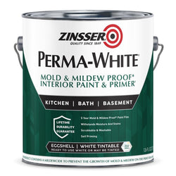 Zinsser 02771 1gal Eggshell Interior Permawhite Mold & Mildew Proof Paint-1PK