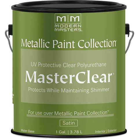 Modern Masters ME664 1gal Satin Master Clear Metallic Topcoat-1PK LANC-153986