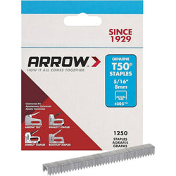 Arrow Fastener 505 5/16 8mm T50 Staples (1,250pk) LANC-154347