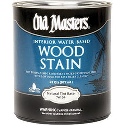 Old Masters 76104 qt Water Based Interior Wood Stain Tint Base-1PK LANC-154801