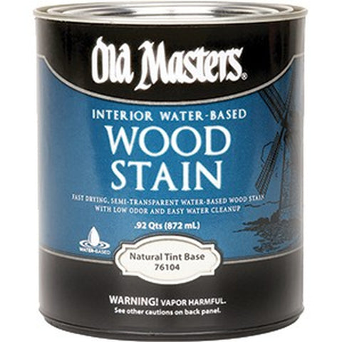 Old Masters 76104 qt Water Based Interior Wood Stain Tint Base-1PK LANC-154801