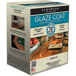 Famowood 5050110 1gal Clear Glaze Coat High Build Epoxy Coating Two Part Kit-1PK LANC-155070