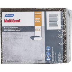 Norton 02082 4-7/8 x 2-7/8 x 1 MultiSand Fine/Med Dual Angle Sponge (6pk) LANC-155226