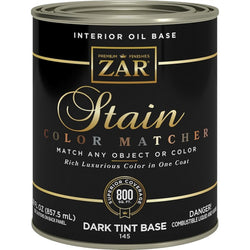 Zar 14512 Qt Color Matcher Dark Tint Base 145 Wood Stain-1PK