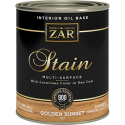 Zar 12712 Qt Golden Sunset 127 Wood Stain-1PK