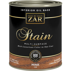 Zar 12812 Qt Mink 128 Wood Stain-1PK