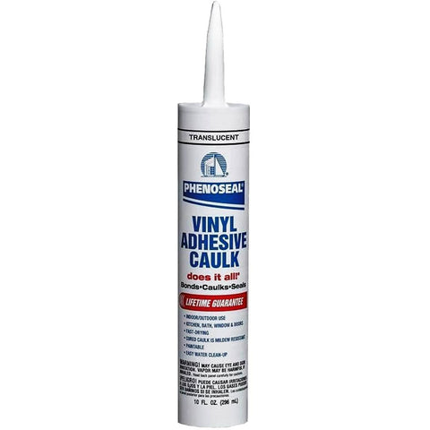 DAP 00006 10oz Translucent Phenoseal Does It All Vinyl Adhesive Caulk 12/pk LANC-155647