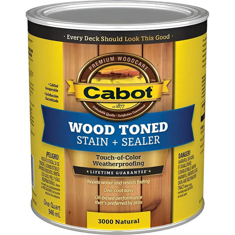 Cabot 3000 qt Natural Wood-Toned Deck & Siding Stain-1PK