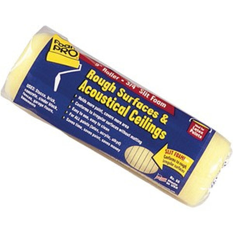 FoamPRO 66 9 x 3/4 Rough Surface & Acoustical Ceiling Slit Foam Roller Cover-1PK LANC-156429