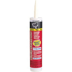 DAP 18519 10.1oz Biscuit Kwik Seal Plus Kitchen & Bath Adhesive Sealant 12/pk LANC-156606
