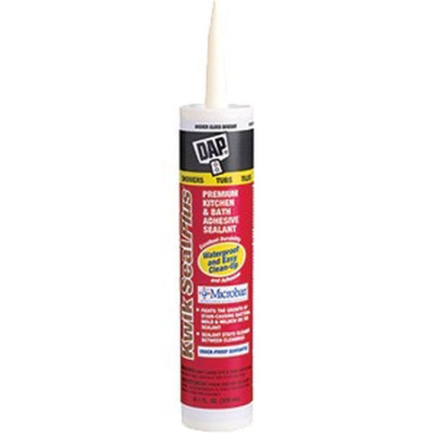 DAP 18519 10.1oz Biscuit Kwik Seal Plus Kitchen & Bath Adhesive Sealant 12/pk LANC-156606