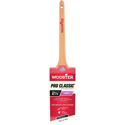 Wooster Z1216 2-1/2 Pro Classic White China Soft Bristle Thin Angle Sash Paint Brush-1PK
