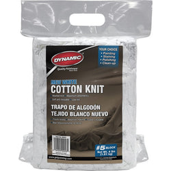 Dynamic 00053 #5 4Lb Block New White Cotton Knit Wiping Cloth-1PK LANC-15731