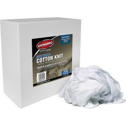 Dynamic 00055 #10 8Lb Box New White Cotton Knit Wiping Cloth-1PK LANC-15733