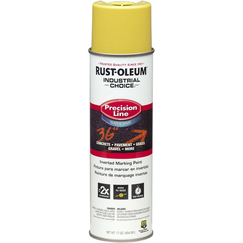 Rust-Oleum 203034 20oz High Visibility Yellow Water Base Industrial Choice Inverted Marking Spray-1PK LANC-157623