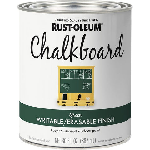 Rust-Oleum 206438 qt Green Chalkboard Brush On Paint-1PK LANC-157652