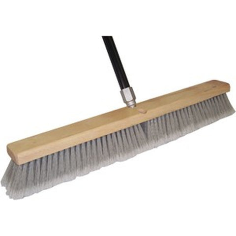 DQB 09975 24 Grey Flag Tip Floor Sweep w/60 Threaded Handle-1PK LANC-157750