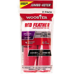 Wooster RR311 4-1/2 x 1/4 Nap Red Feather Jumbo-Koter Mini Roller Cover (2pk)