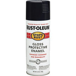 Rust-Oleum 7779830 12oz Gloss Black Stops Rust Spray Paint-1PK LANC-157947