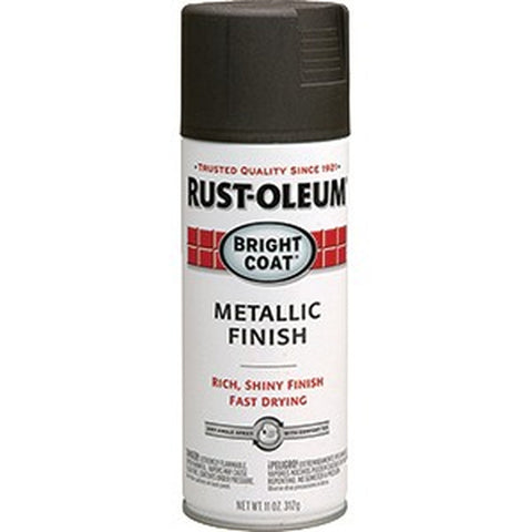 Rust-Oleum 7713830 11oz Dark Bronze Metallic Bright Coat Stops Rust Spray Paint-1PK LANC-158106