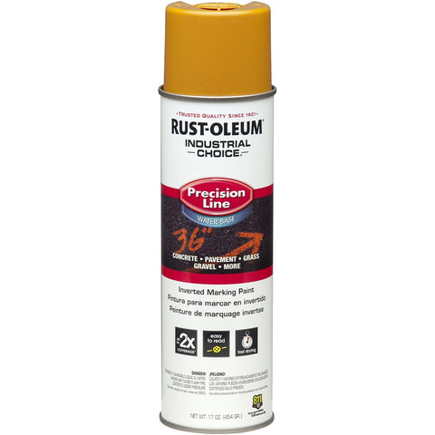 Rust-Oleum 203033 20oz Caution Yellow Water Base Industrial Choice Spray-1PK LANC-158138