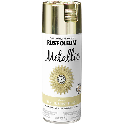 Rust-Oleum 1936830 11oz Brass Metallic Specialty Spray Paint-1PK LANC-158220