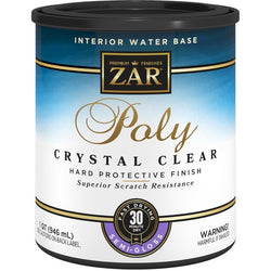 Zar 34512 Qt Semi Gloss Poly Crystal Clear Int WB-1PK