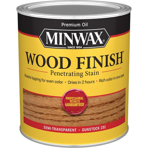 Minwax 70045 qt Gunstock 231 Semi-Transparent Stain-1PK LANC-158479