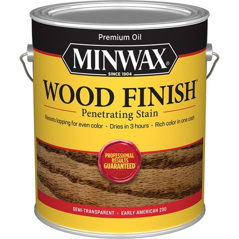 Minwax 71078 1gal Early American 230 Semi-Transparent Stain 250 VOC-1PK LANC-158577