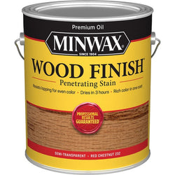 Minwax 71089 1gal Red Chestnut 232 Semi-Transparent Stain 250 VOC-1PK LANC-158579