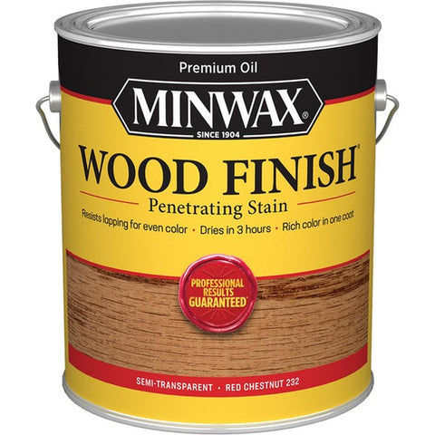 Minwax 71089 1gal Red Chestnut 232 Semi-Transparent Stain 250 VOC-1PK LANC-158579