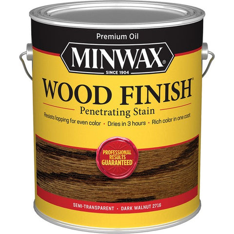 Minwax 71081 1gal Dark Walnut 2716 Semi-Transparent Stain 250 VOC-1PK LANC-158590